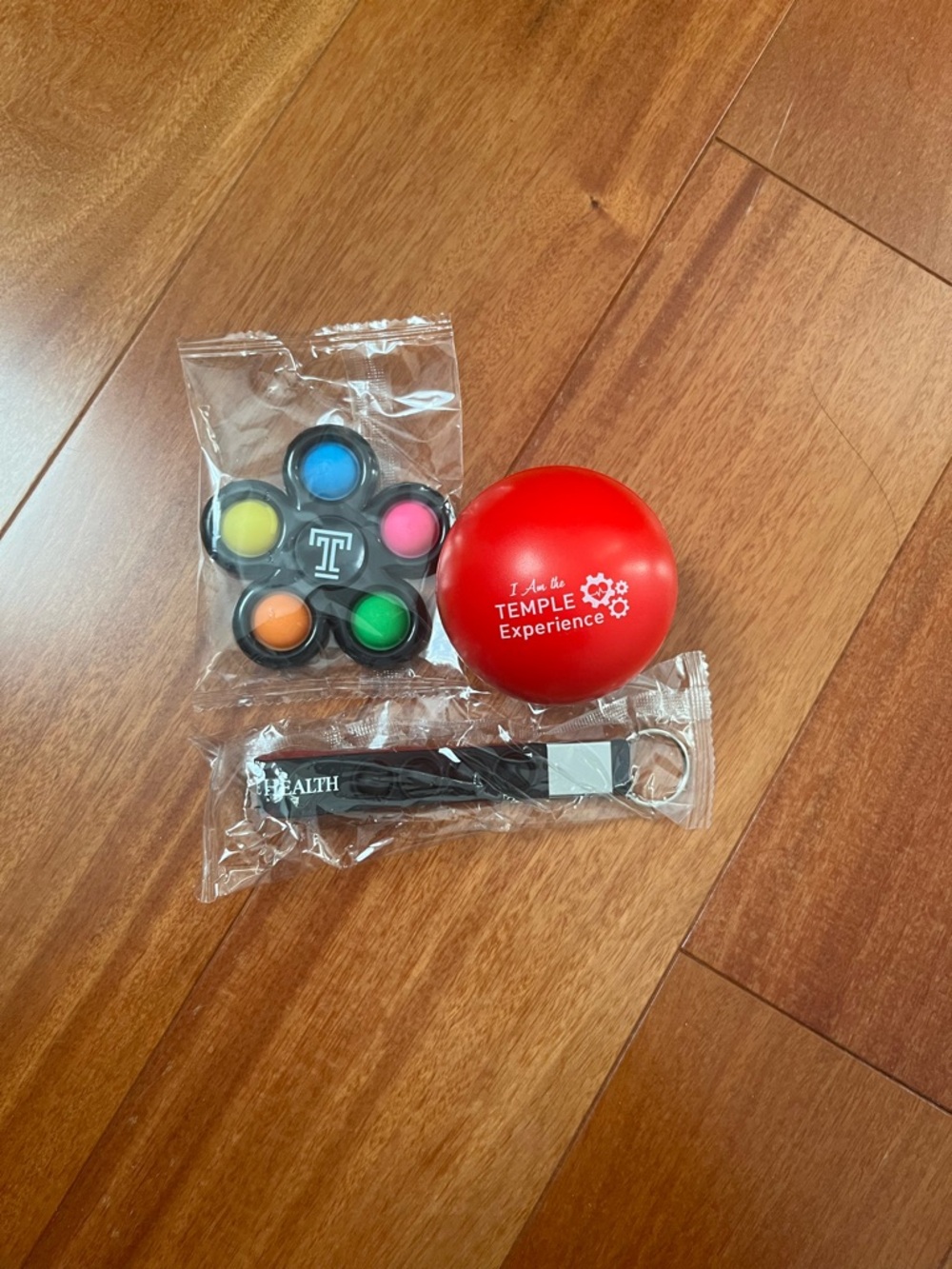 Temple University Red Stress Ball & Multi-Color Fidget Toy Set